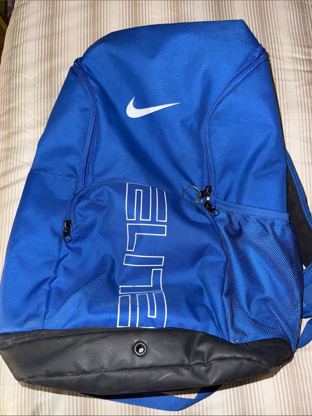 Nike Blue Backpack with White Swoosh